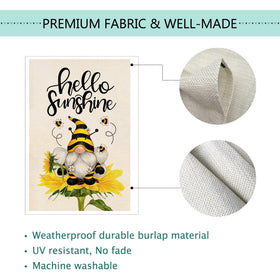 Baccessor flag with top sleeve and anti-skid tab for easy setup.