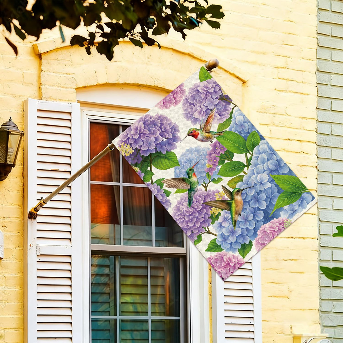 Baccessor farmhouse decor flag perfect for porch or garden displays.
