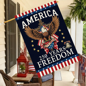 Baccessor flag beside mailbox enhances curb appeal