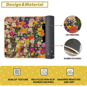 Baccessor floral mat highlights outdoor durability and seasonal decor
