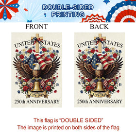 Baccessor Fourth of July yard flag creates festive outdoor welcome