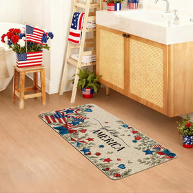 Baccessor Fourth of July Rug for Indoor Outdoor adds festive curb appeal