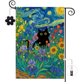 Baccessor Front-door-patio Flag floral design adds seasonal charm.