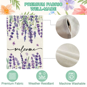 Baccessor Garden flag enhances spring and summer curb appeal.