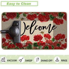 Easy-clean design lets you shake, hose, or vacuum the doormat.
