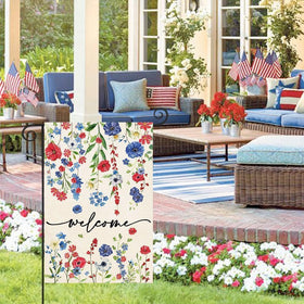 Baccessor God Bless America yard flag, double-sided display for curb appeal.