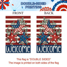 Baccessor Home decor flag to brighten patios and entryways during holidays.