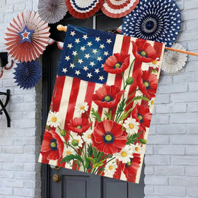 Baccessor memorial day flag adds patriotic charm to entryways