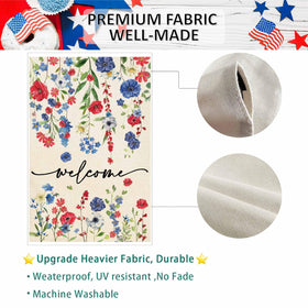 Baccessor Ms. Chen designed flag adds festive farmhouse charm.