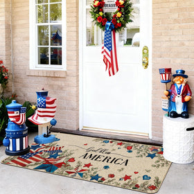 Baccessor Non-Slip Door Mat with Rubber Backing helps stay in place