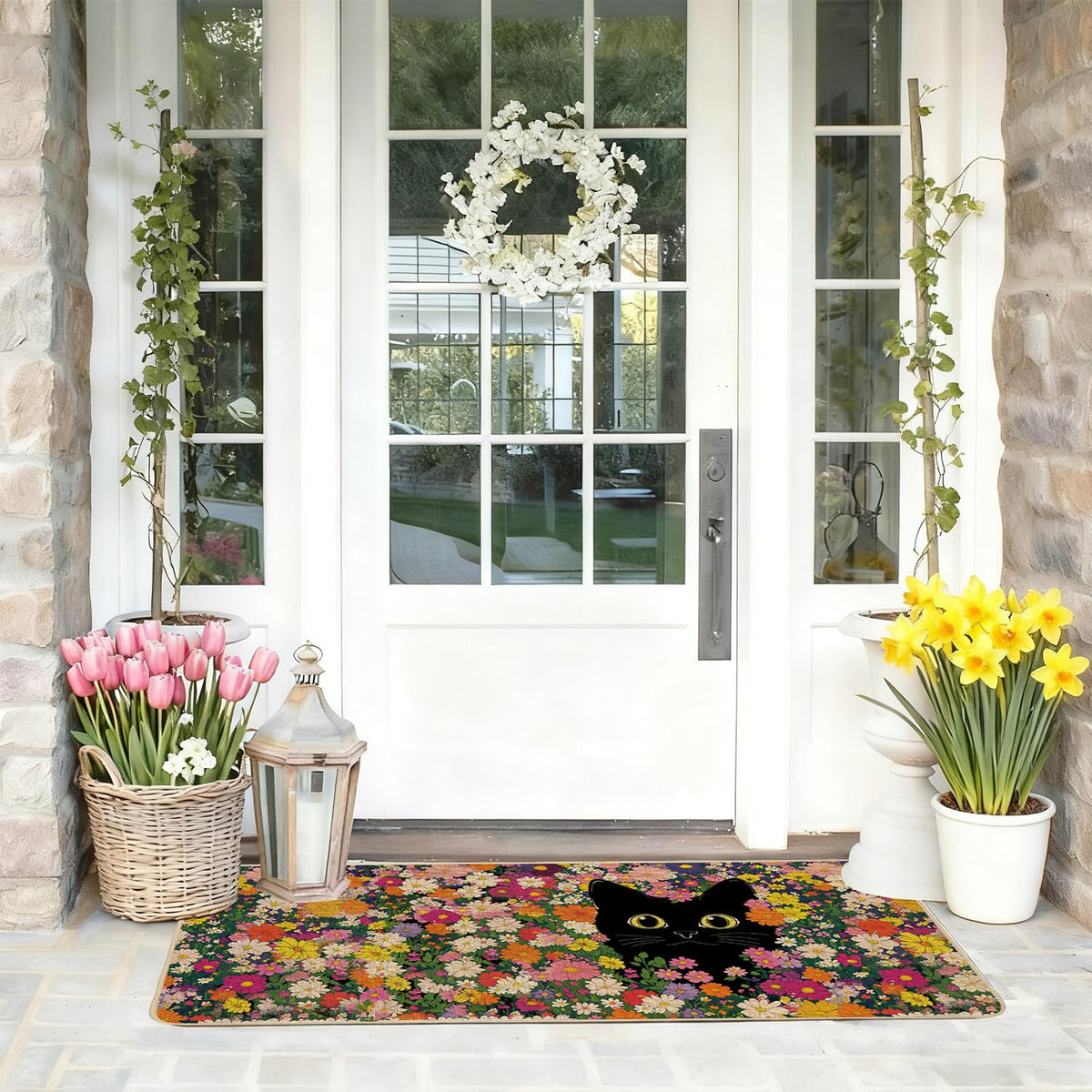Baccessor outdoor mat demonstrates weather resistance for porch use