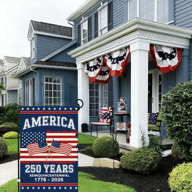 Baccessor patriotic garden flag adds welcoming ambiance to your yard.
