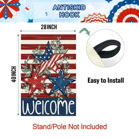 Baccessor patriotic yard flag for 4th of July and Memorial Day