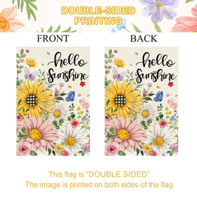 Baccessor premium burlap texture flag detail for outdoor use