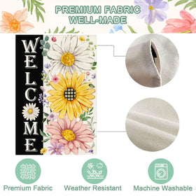 Baccessor daisy bouquet motif adds cheerful seasonal touch to garden spaces.