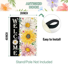 Baccessor durable burlap flag resists rain and sun for longer outdoor use.