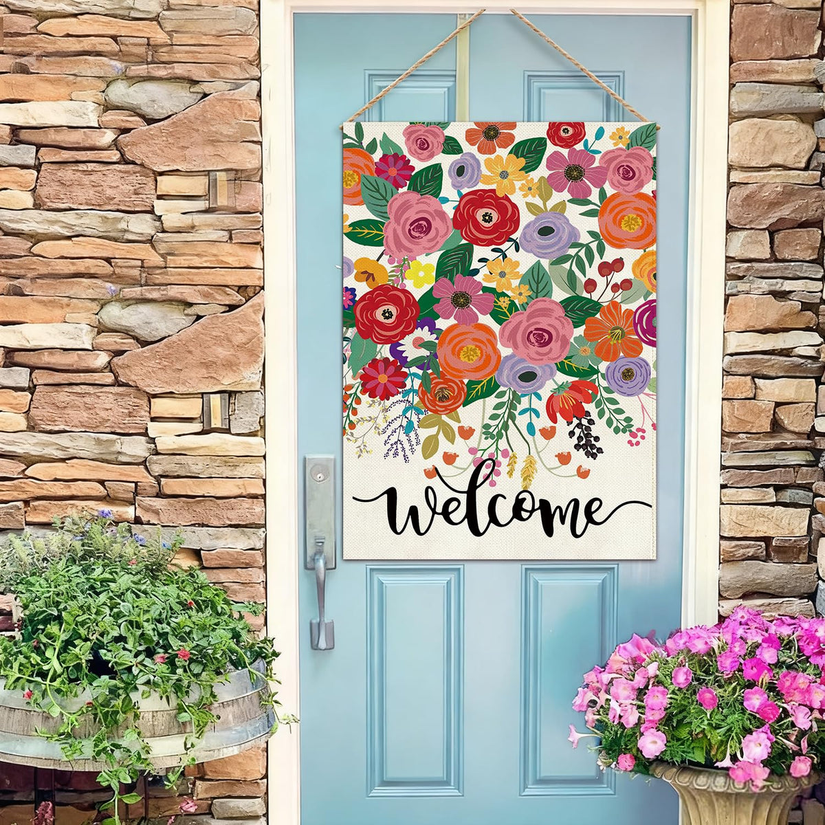 Baccessor spring-summer decor flag brings cheerful outdoor vibes