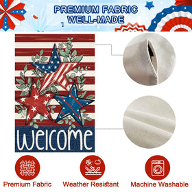 Baccessor stars and stripes flag enhances farmhouse curb appeal