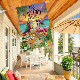 Baccessor weatherproof burlap flag resists wind and rain while keeping colors bright