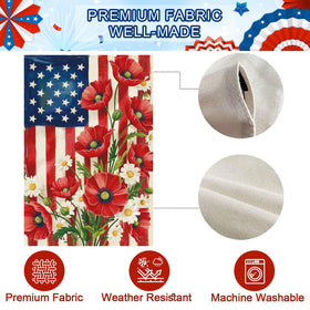 Baccessor washable burlap flag stays vibrant after washing