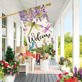 Baccessor weather resistant burlap flag for year round outdoor use