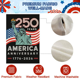 Baccessor weatherproof fabric flag designed for outdoor use.