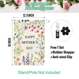 Weatherproof burlap Baccessor garden flag withstands wind and rain
