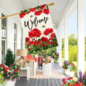 Baccessor Weatherproof Burlap Flag, durable yard decor through seasons