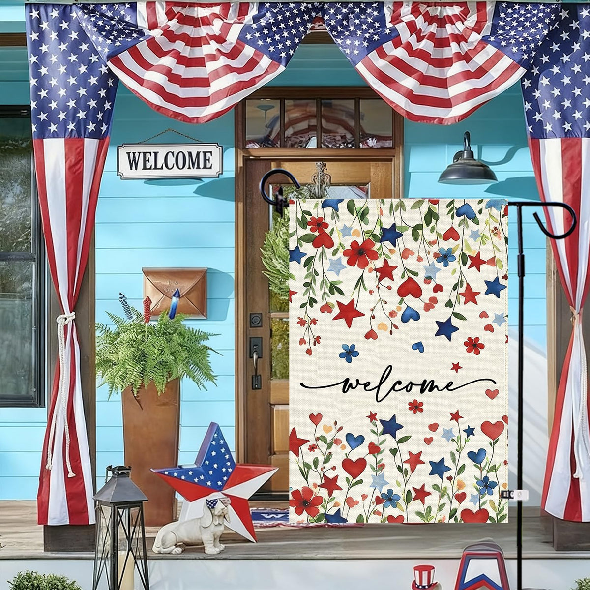 Baccessor weatherproof flag endures wind and rain for seasonal use