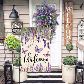 Baccessor weatherproof flag withstands wind and rain for lasting garden decor.