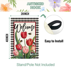Baccessor weatherproof flag endures wind and rain with vibrant color