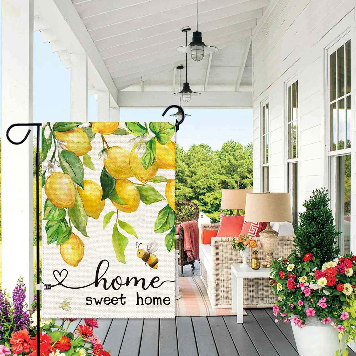 Baccessor weatherproof stitching flag resists wind and rain