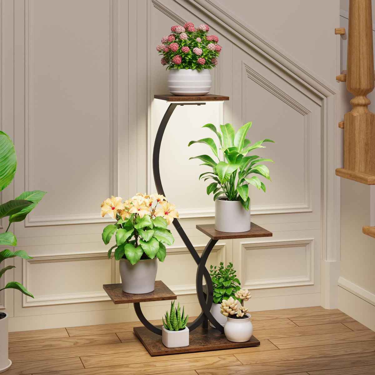 BACEKOLL LED grow light panel supports healthy growth without window rearranging.