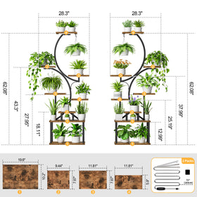 BACEKOLL multipurpose plant shelf doubles as decor and storage.