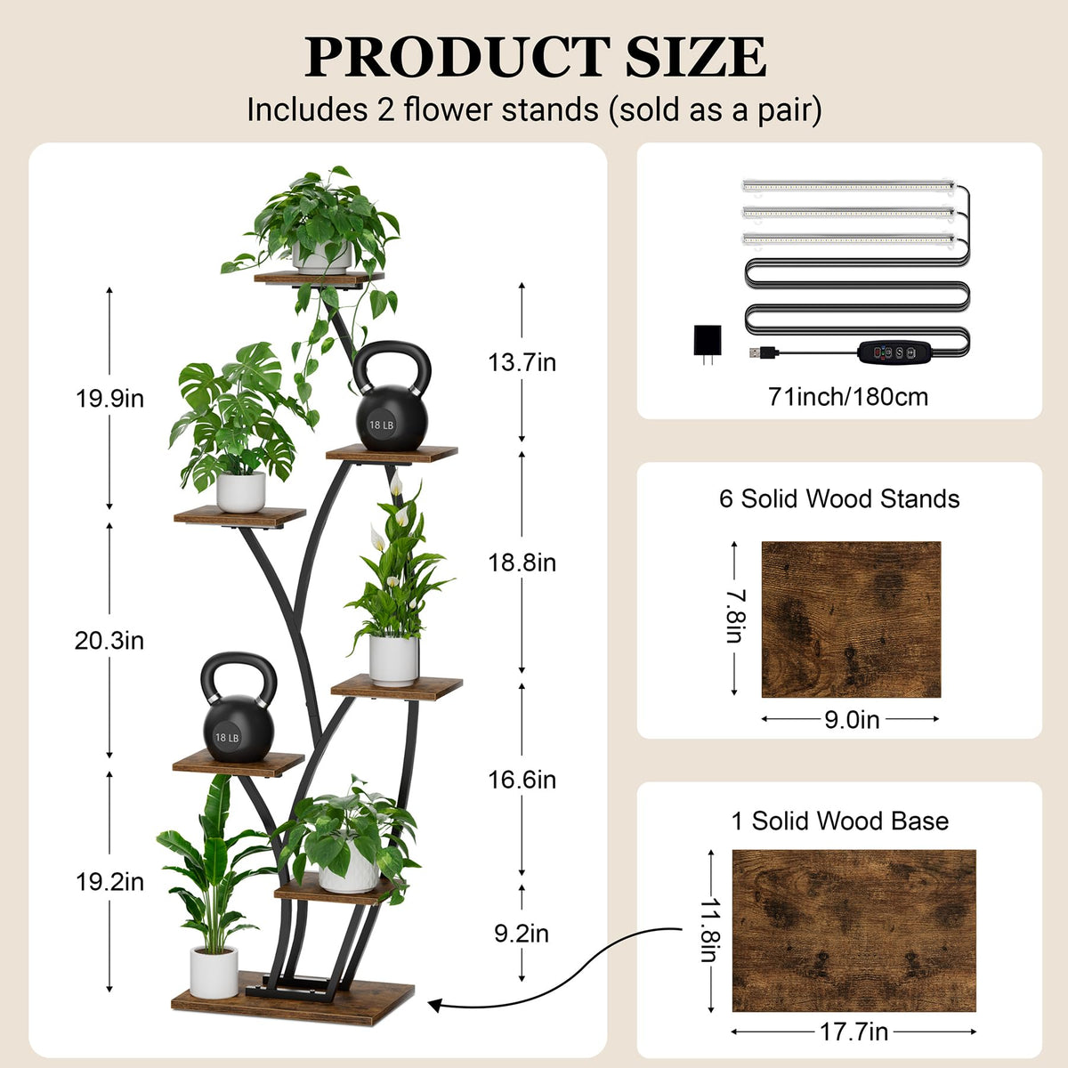 BACEKOLL tree-design arc silhouette enhances indoor plant displays.