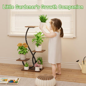 BACEKOLL wall-straps keep the plant stand secure around kids and pets.