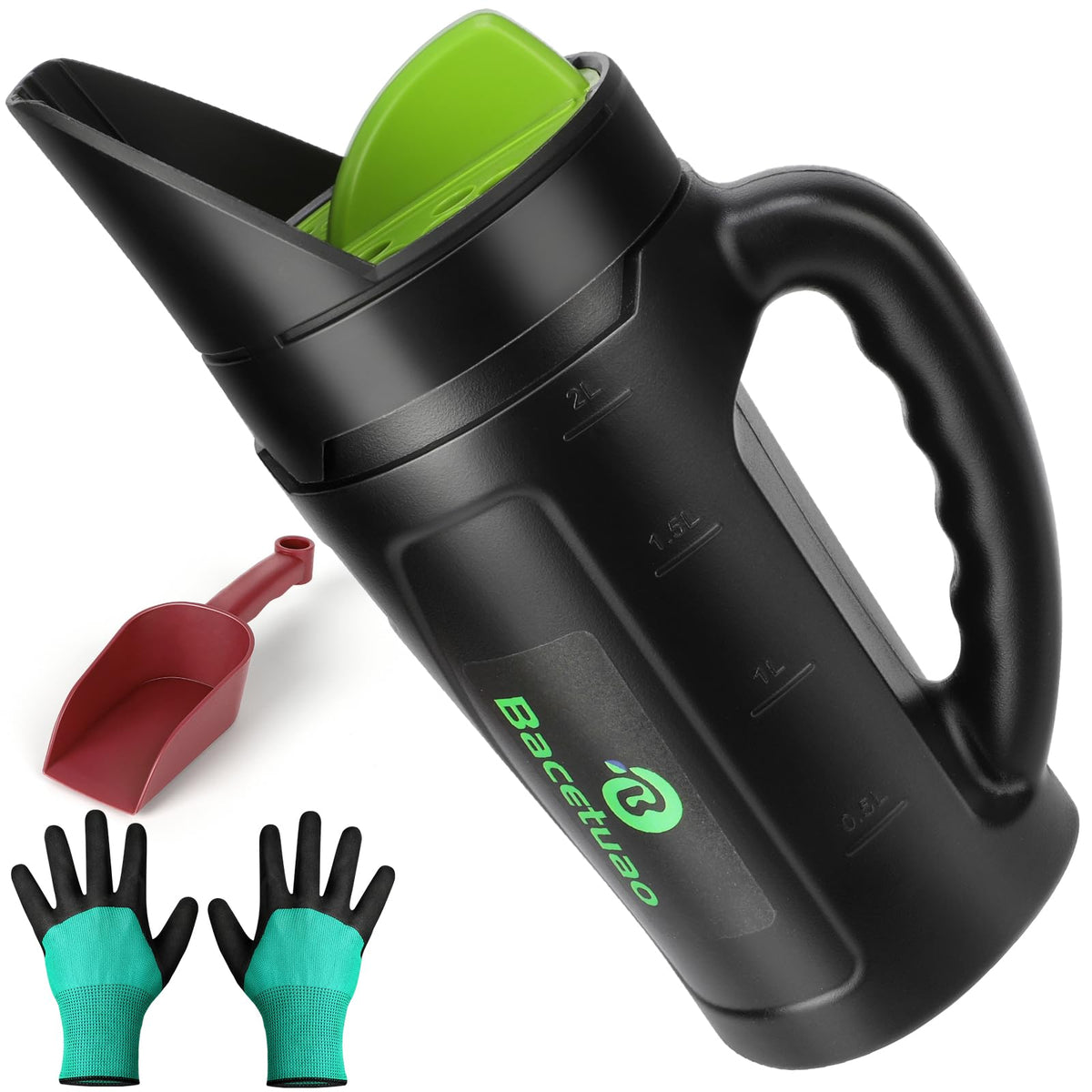 Bacetuao hand spreader with dial control for precise flow.