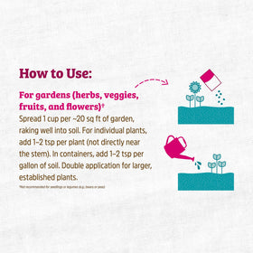 Back to the Roots Blood Meal supports outdoor garden vitality and robust vegetables.