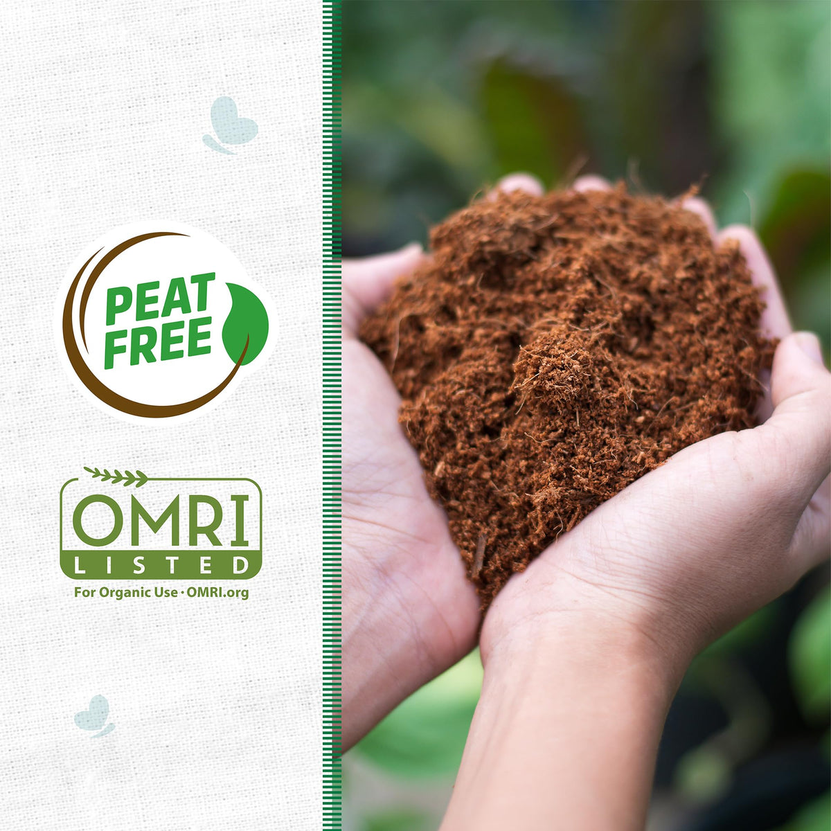 Back to the Roots coir expansion to 51 quarts for versatile use in gardens.