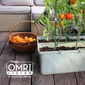 Back to the Roots coir is suitable for indoors and outdoors in pots or beds.