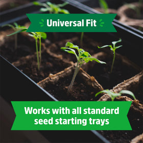 Back to the Roots durable trays support high-quality results with paired organic seed starter mix.