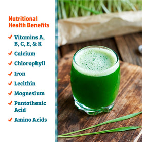 Back to the Roots harvested wheatgrass blades ideal for juicing