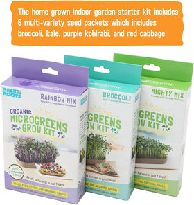 Indoor garden setup from Back to the Roots enables quick harvest and flavorful toppings.