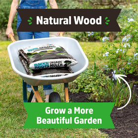 Back to the Roots Organic Premium Mulch USA-made label confirms domestic sourcing.