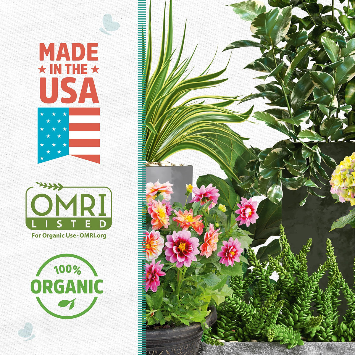 Back to the Roots perlite demonstrates improved soil drainage and root oxygen access.
