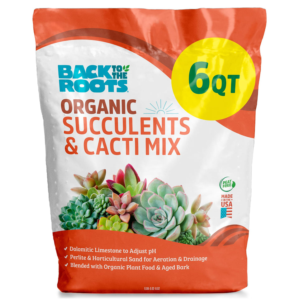 Back to the Roots succulent and cacti mix bag for healthy roots