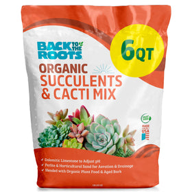 Back to the Roots succulent and cacti mix bag for healthy roots