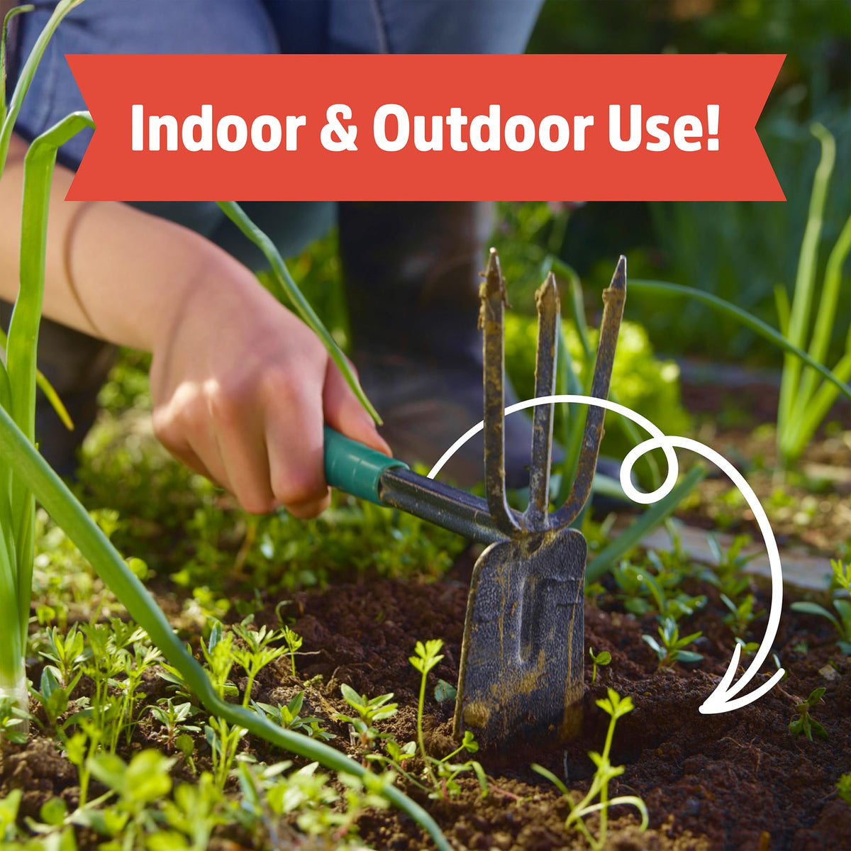 Back to the Roots worm castings in vegetable garden application boosts soil health.