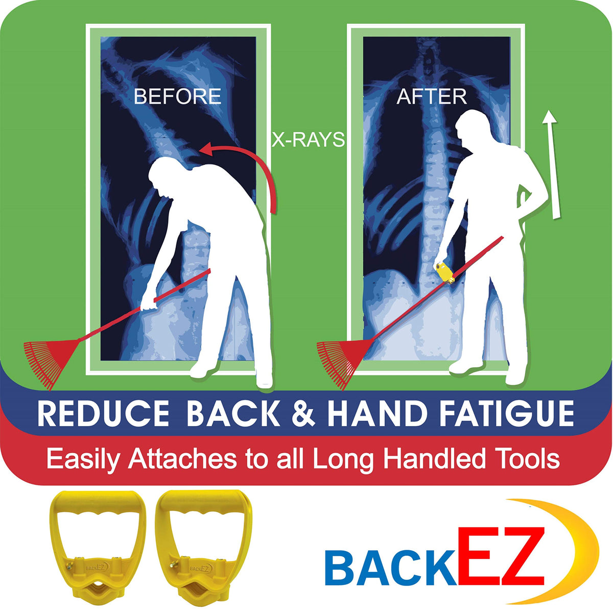 BackEZ’s compact, lightweight design weighs only 7.3 ounces.