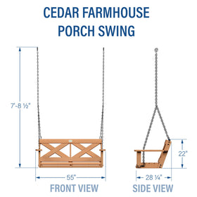 Backyard Discovery Heavy-Duty Chains enable secure suspension and long-lasting outdoor enjoyment.